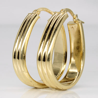 14k Yellow Gold Hoop Earrings