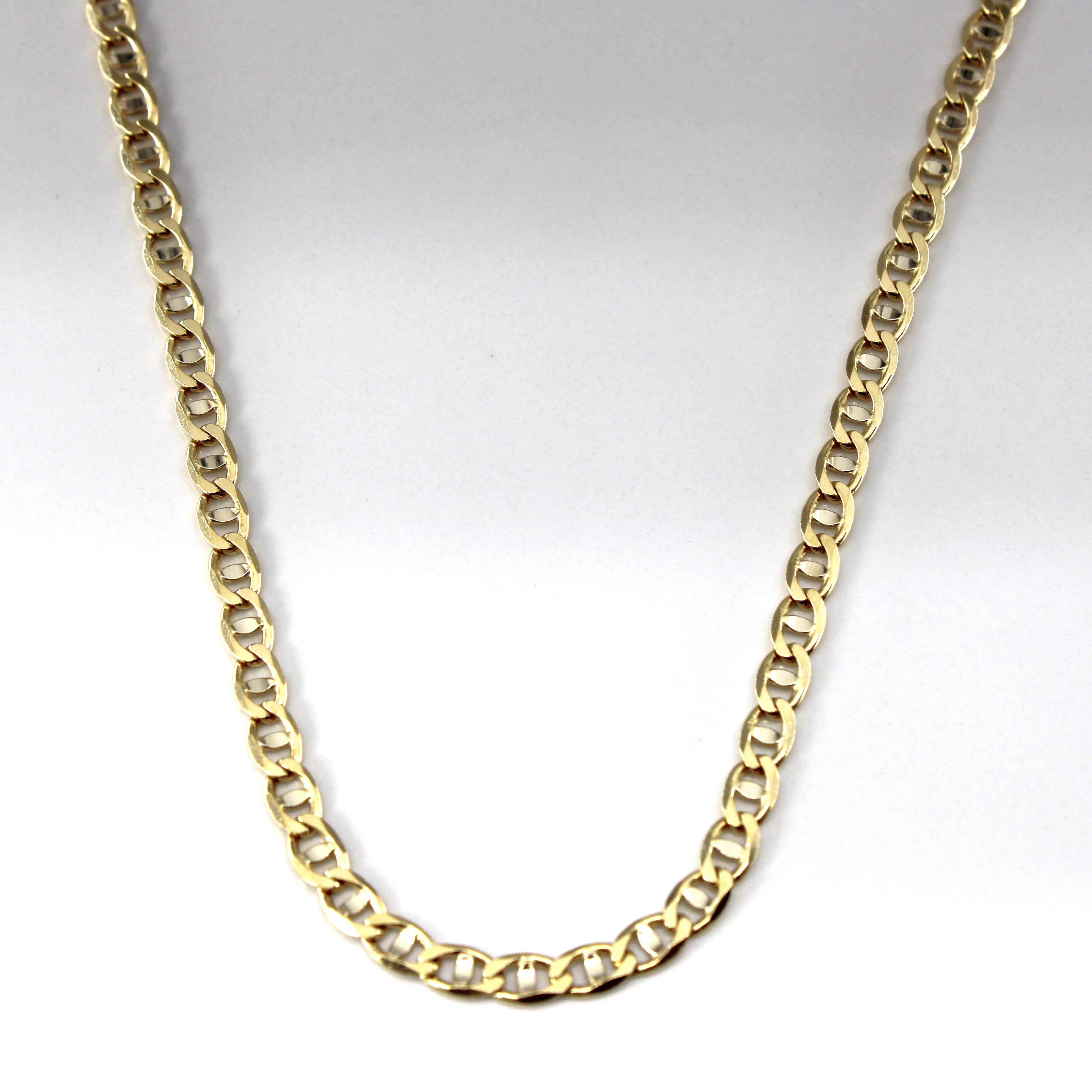 14k Yellow Gold Anchor Chain | 20"|