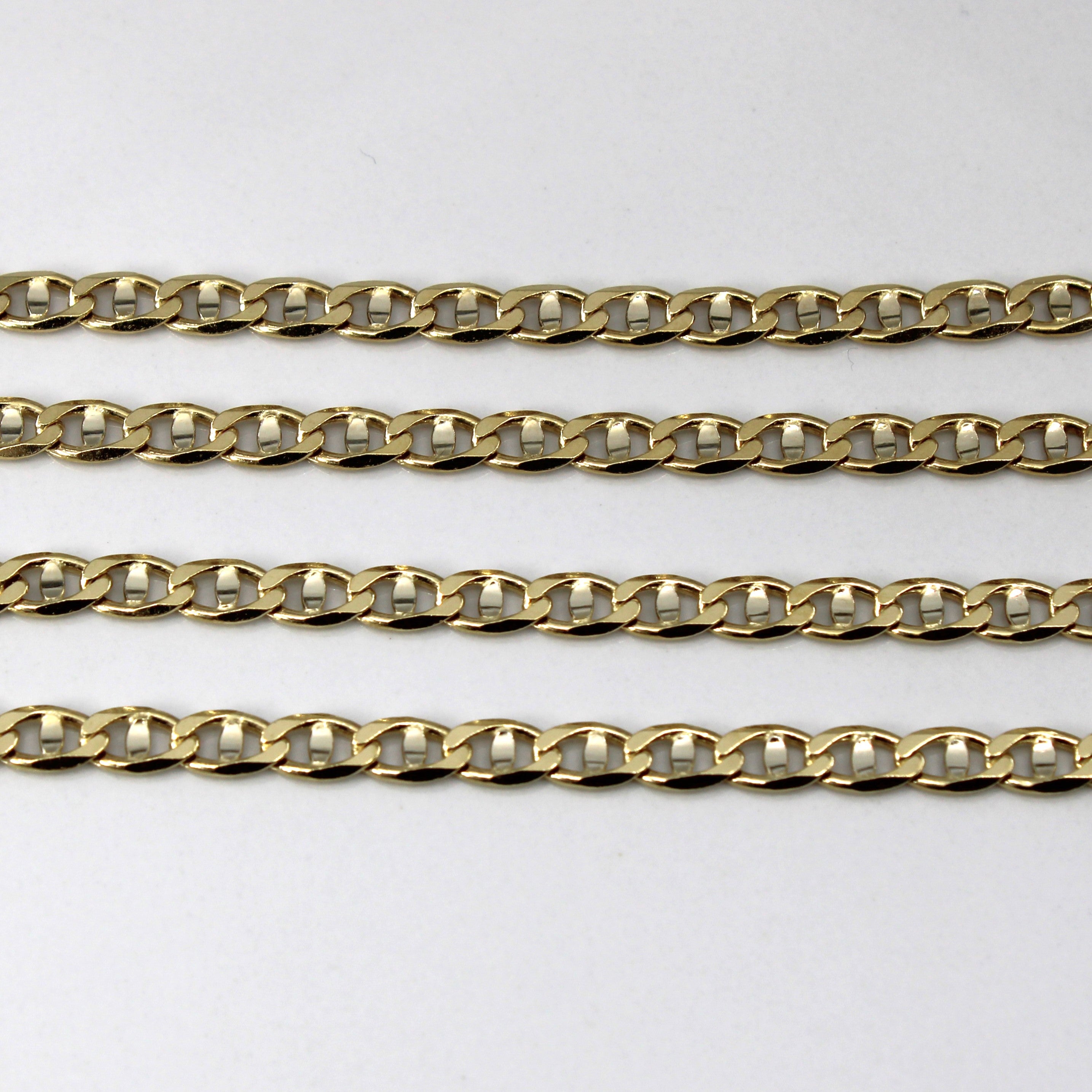 14k Yellow Gold Anchor Chain | 20"|