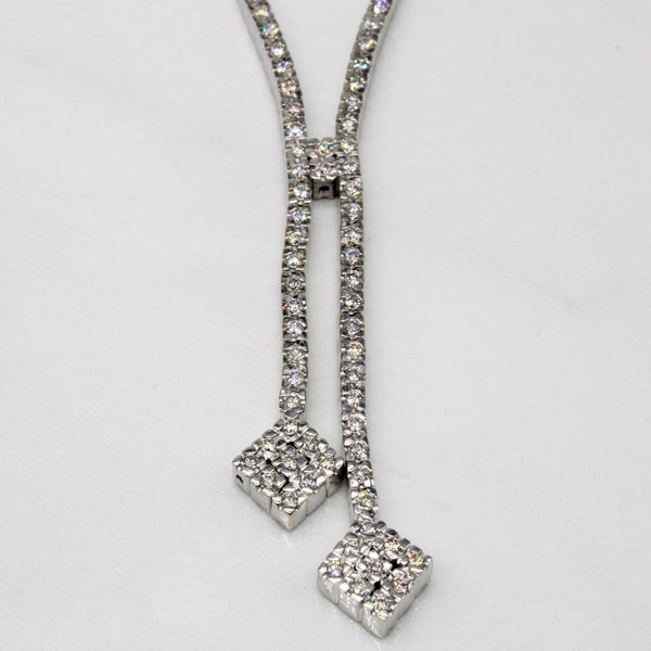 Diamond Drop Pendant Necklace | 1.13ctw | 17