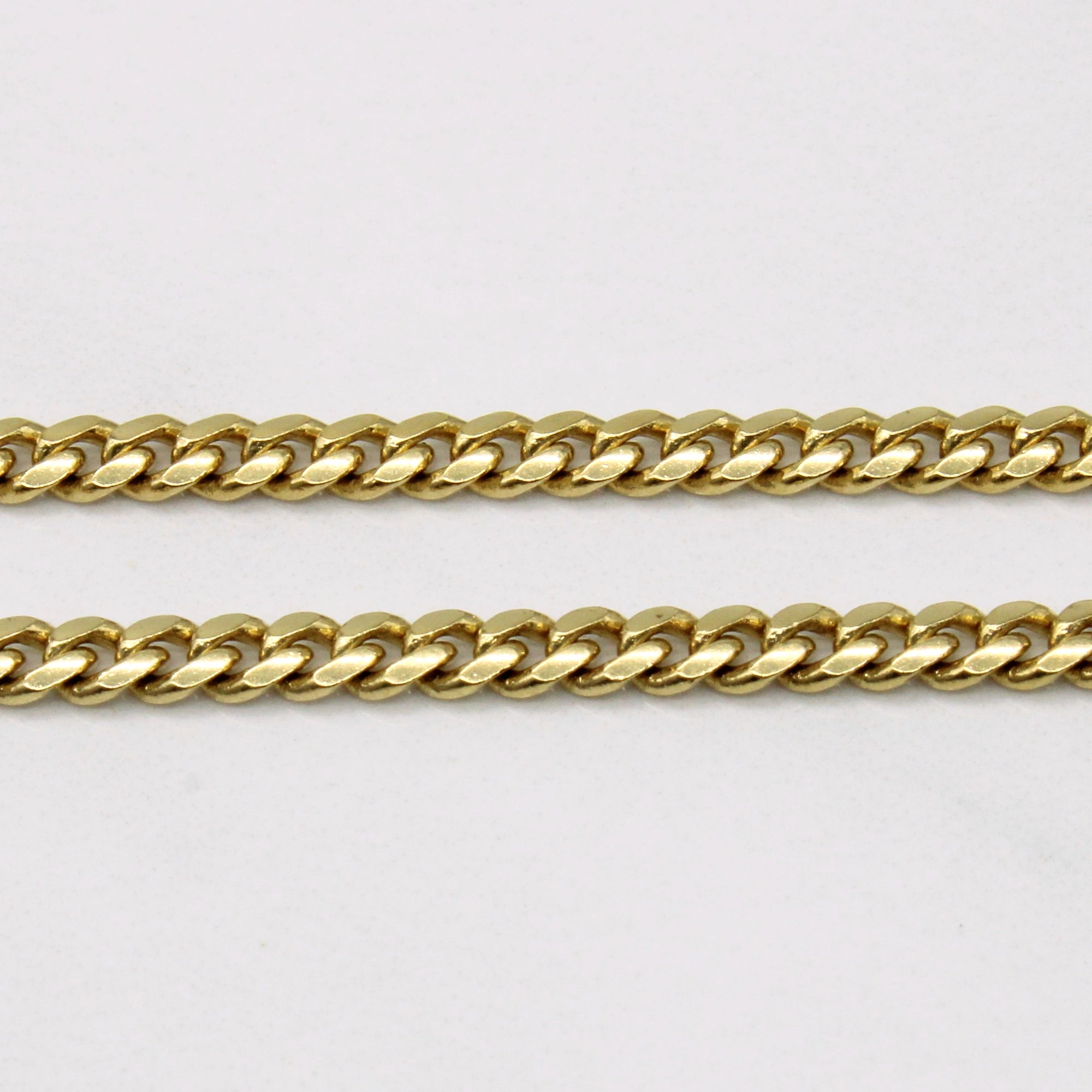 18k Yellow Gold Curb Link Chain | 24