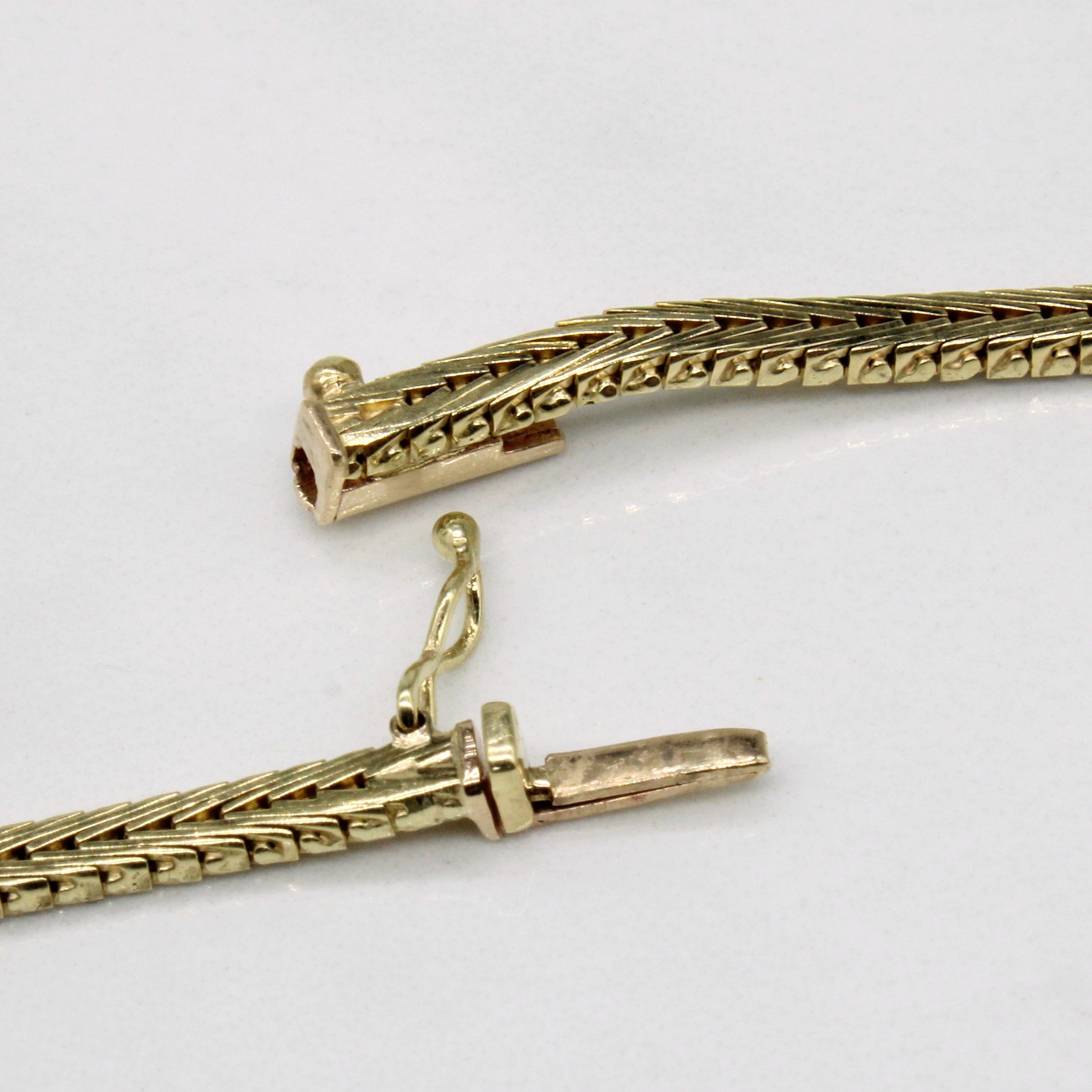 Diamond & Tri Tone Gold Necklace | 0.15ct | 15" |