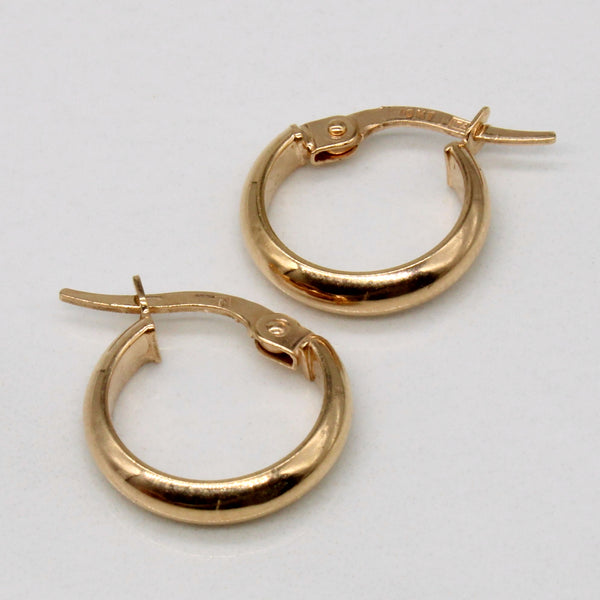 10k Yellow Gold Hoop Earrings