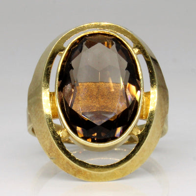 Smokey Quartz Cocktail Ring | 3.10ct | SZ 6 |