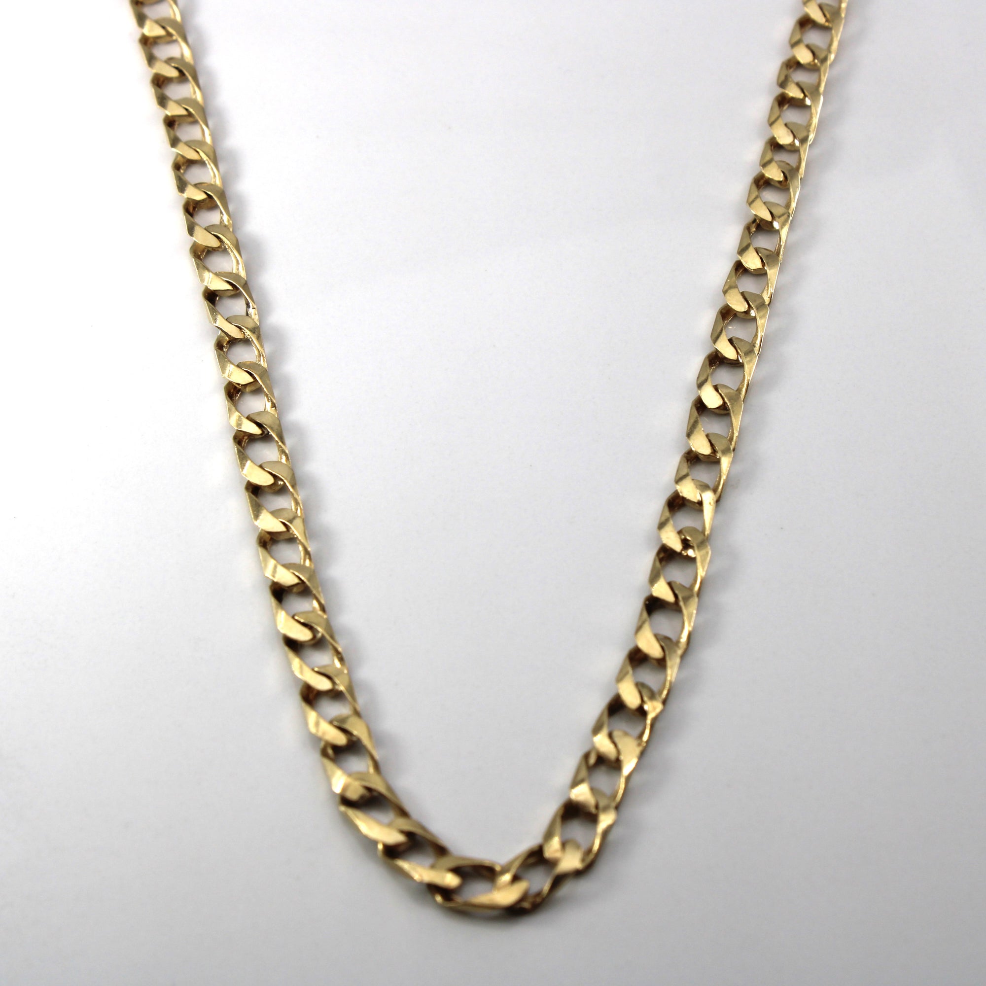 10k Yellow Gold Curb Link Chain | 18