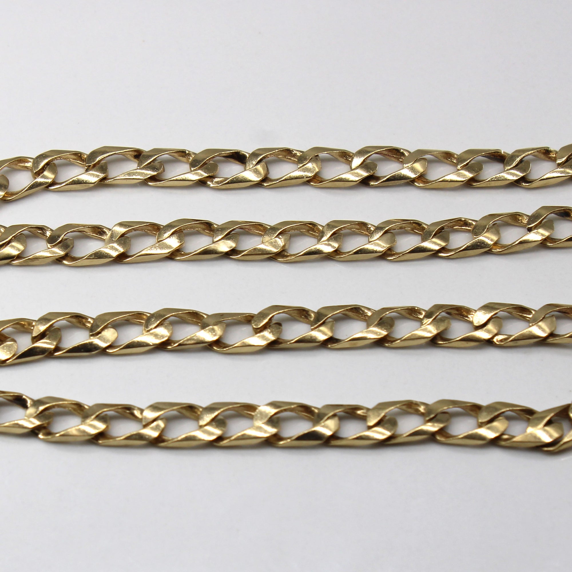 10k Yellow Gold Curb Link Chain | 18