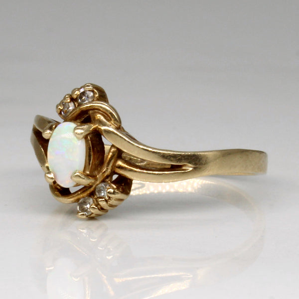 Opal & Diamond Cocktail Ring | 0.12ct, 0.04ctw | SZ 6.25 |