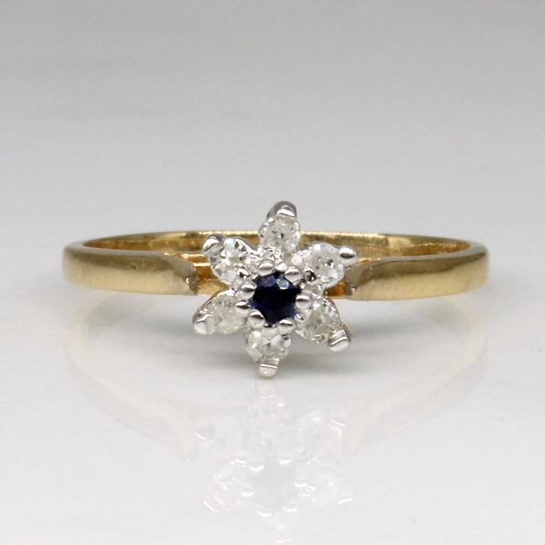 Diamond & Sapphire Ring | 0.06ctw, 0.01ct | SZ 3.5 |