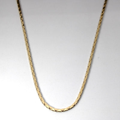 10k Yellow Gold Snake Chain | 24