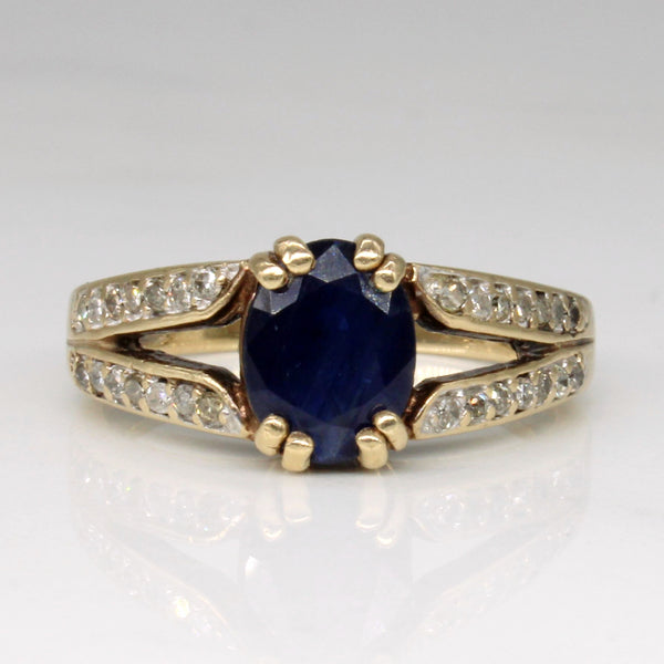 Sapphire & Diamond Ring | 1.20ct, 0.16ctw | SZ 6.25 |