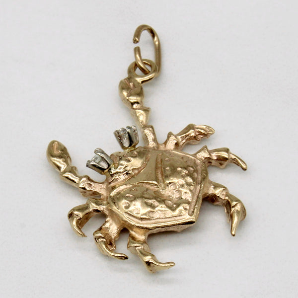 Diamond Crab Pendant | 0.04ctw |