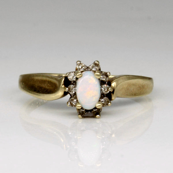 Opal & Diamond Ring | 0.14ct, 0.05ctw | SZ 6.5 |