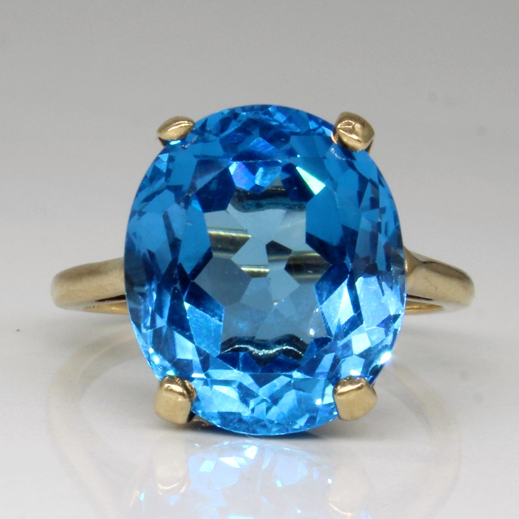Bague cocktail en topaze | 8,85 ct | Taille 6 | 