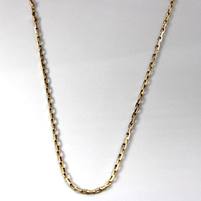 10k Yellow Gold Interlocking Yellow Gold Chain | 24