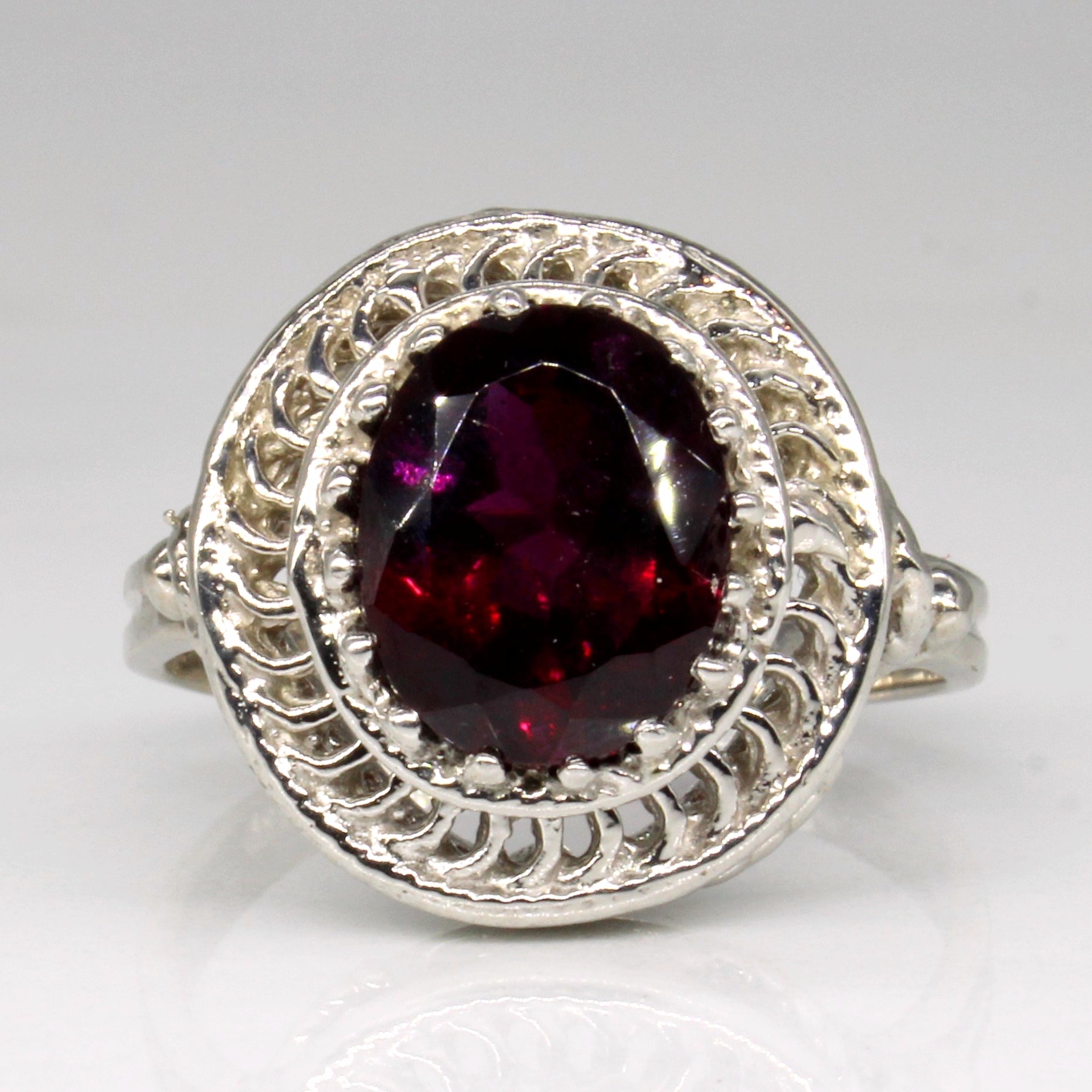 Garnet Cocktail Ring | 2.95ct | SZ 8.5 |