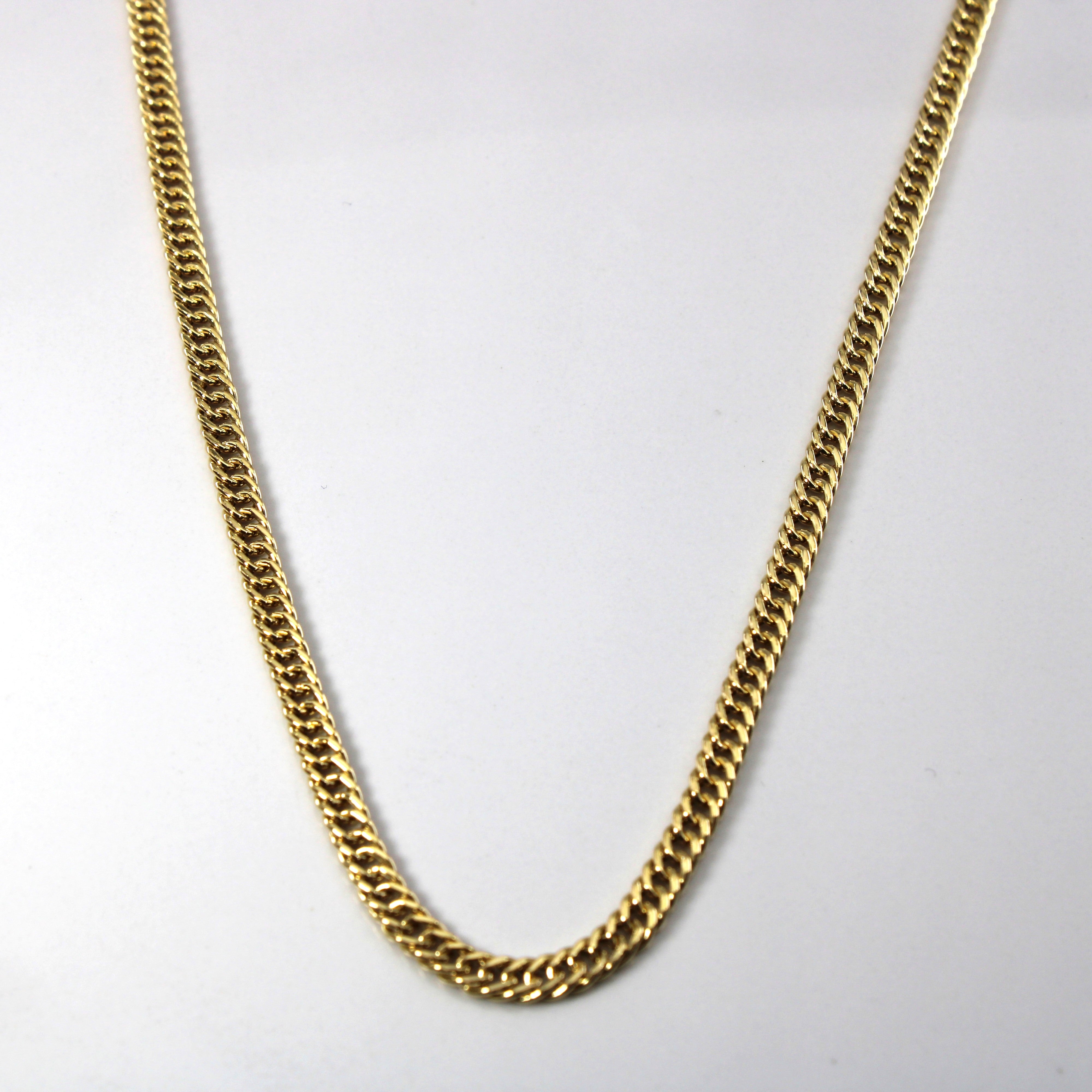 18k Yellow Gold Cuban Link Chain | 25"|