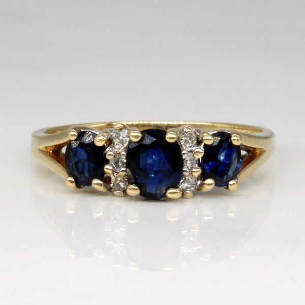 Sapphire & Diamond Ring | 0.73ctw, 0.04ctw | SZ 6.75 |