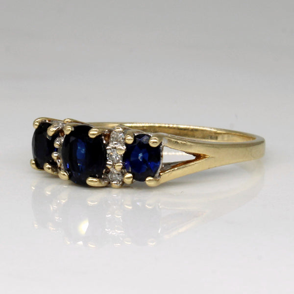 Sapphire & Diamond Ring | 0.73ctw, 0.04ctw | SZ 6.75 |
