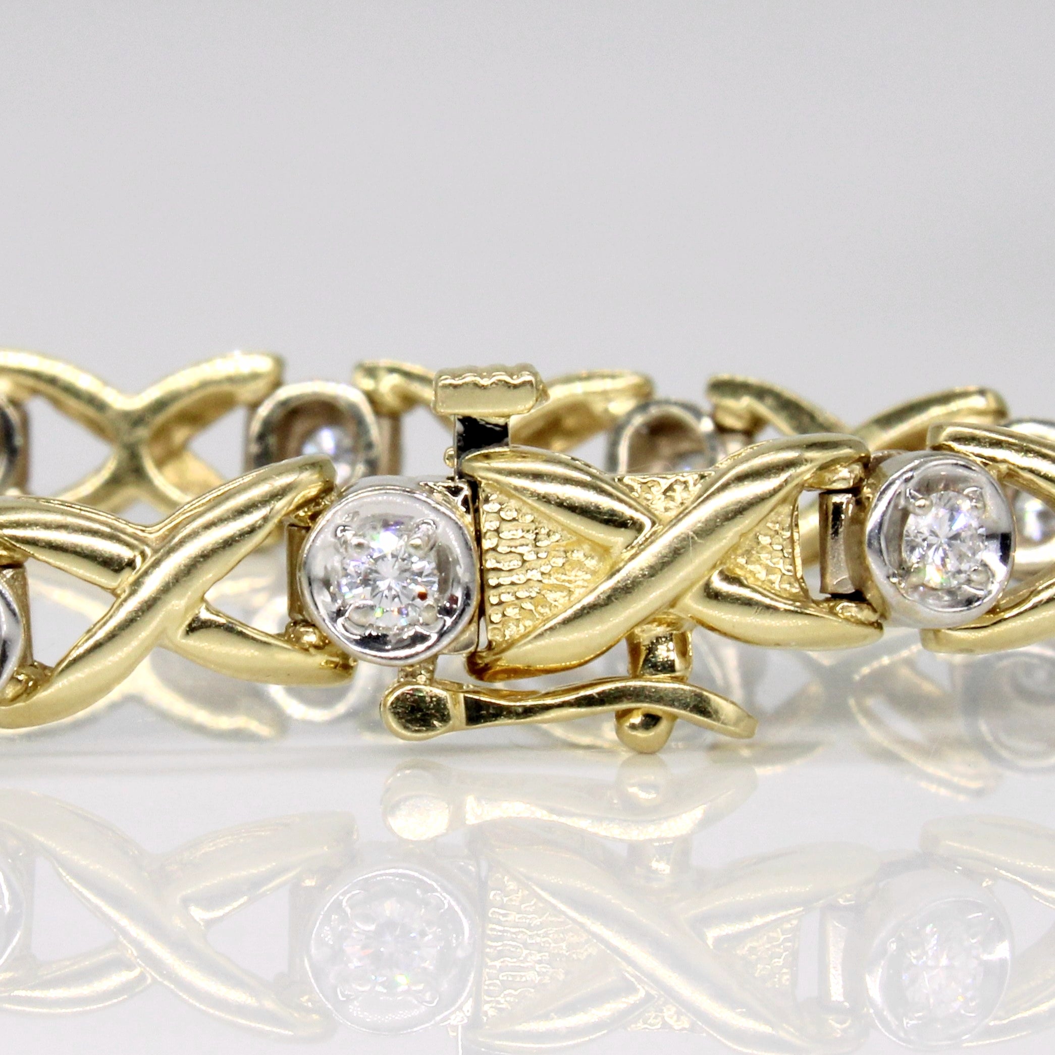 Bezel Set Diamond Bracelet | 1.00ctw | 7" |