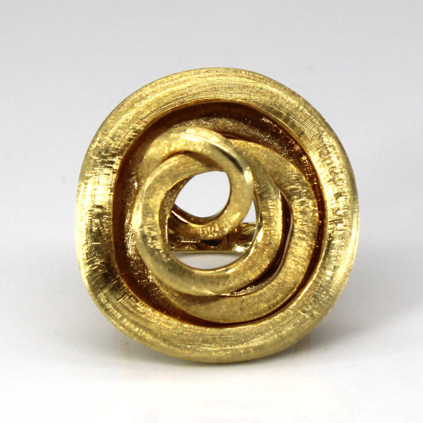 Yellow Gold Swirl Gold 18k Ring | SZ 5.75 |