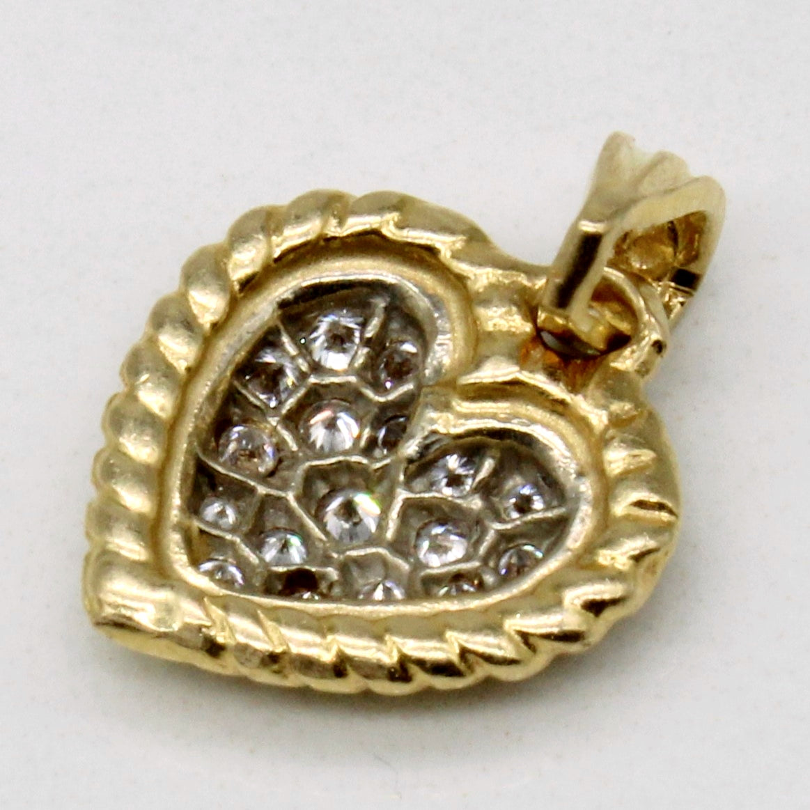 Diamond Pave Heart Pendant | 0.25ctw |