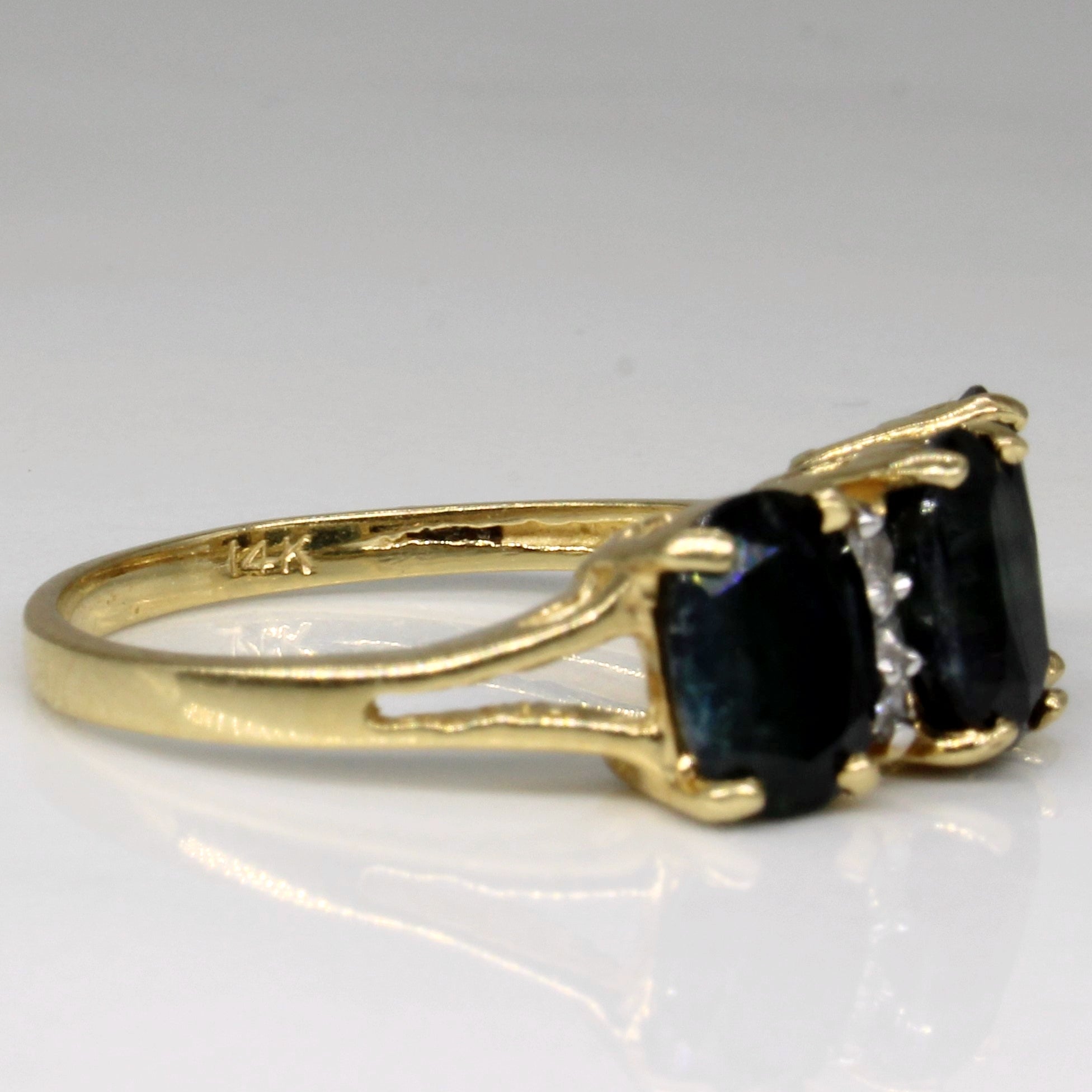 Sapphire & Diamond Ring | 2.50ctw, 0.04ctw | SZ 6.75 |
