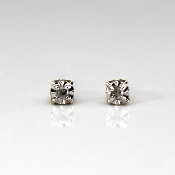 Diamond Stud 10k Earrings | 0.04ctw |