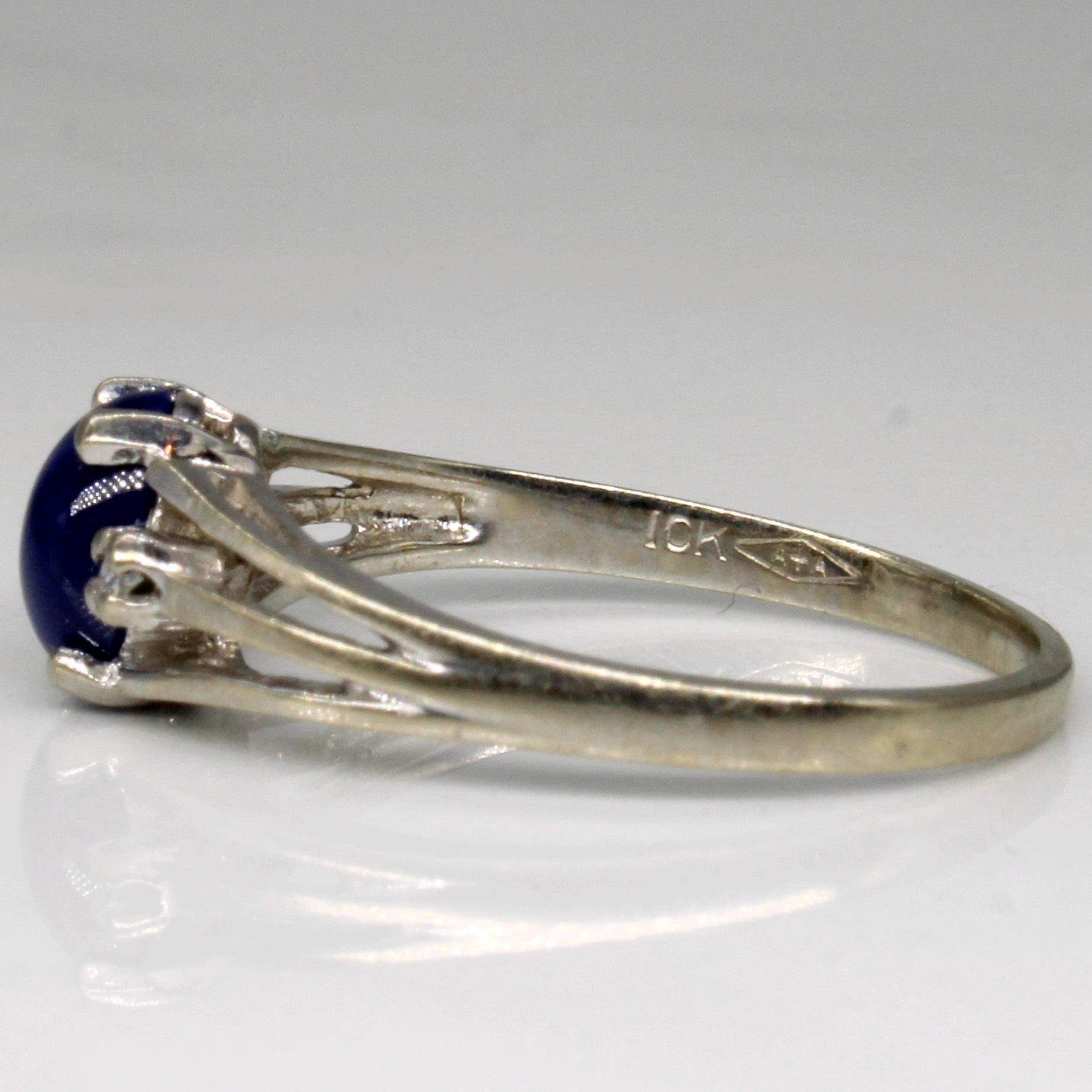Synthetic Star Sapphire & Diamond Ring | 0.95ct, 0.02ctw | SZ 7.25 |