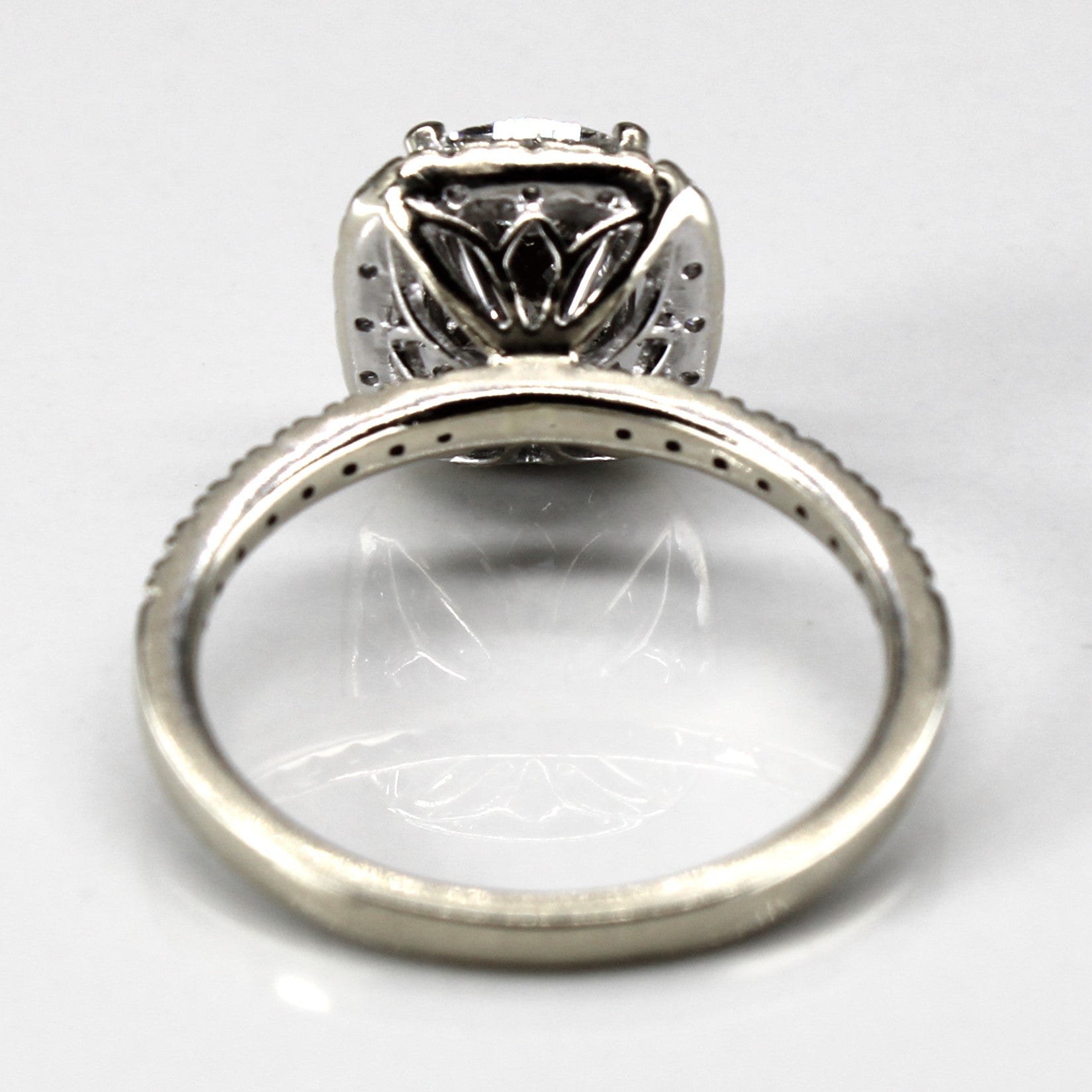 Bague Halo Diamant Trilliant 14 carats | 1,76 ct | Taille 7 |