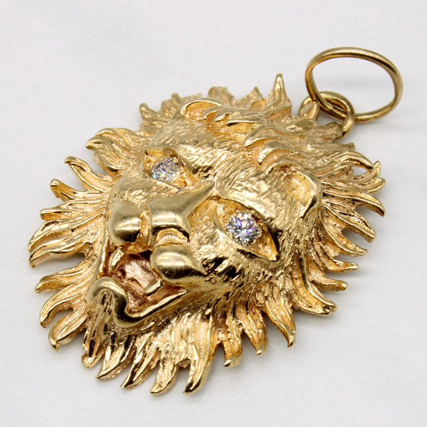 Diamond Lion Head Pendant | 0.25ctw |