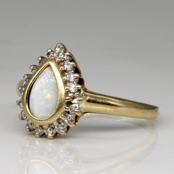 Opal & Diamond Cocktail Ring | 0.48ct, 0.20ctw | SZ 7.75 |