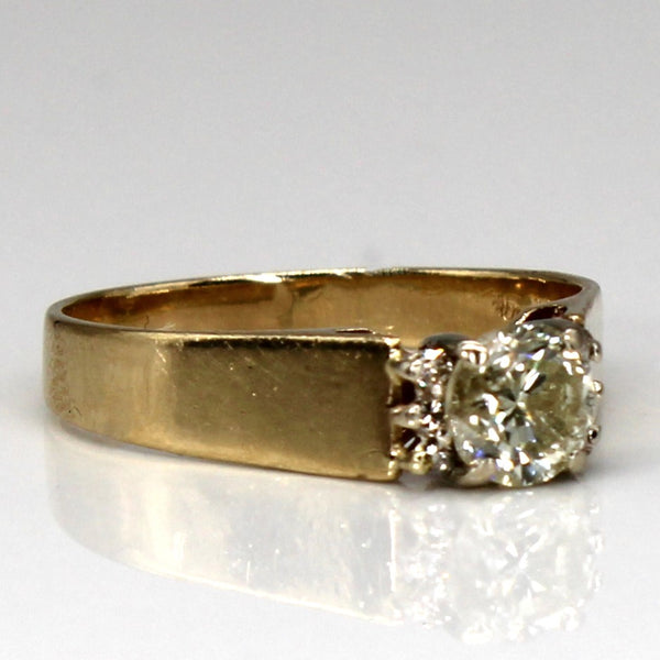 Diamond Classic Gold 10k Ring | 0.71ctw | SZ 7.75 |