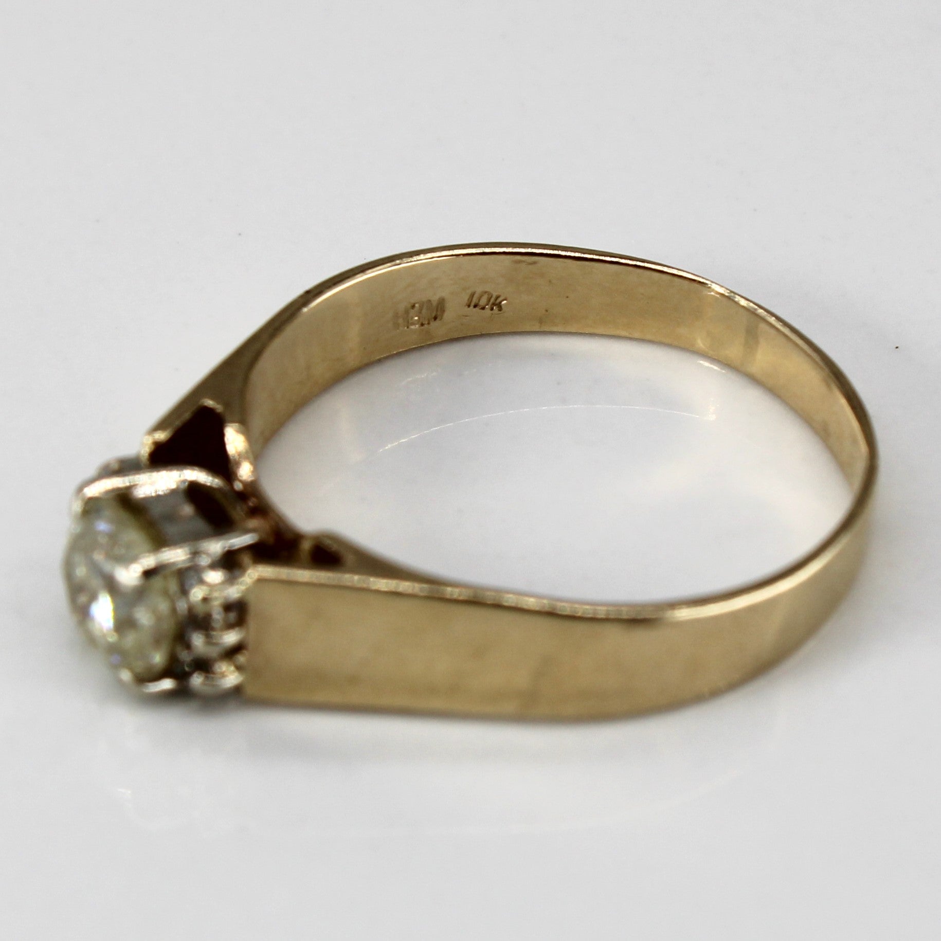 Diamond Classic Gold 10k Ring | 0.71ctw | SZ 7.75 |