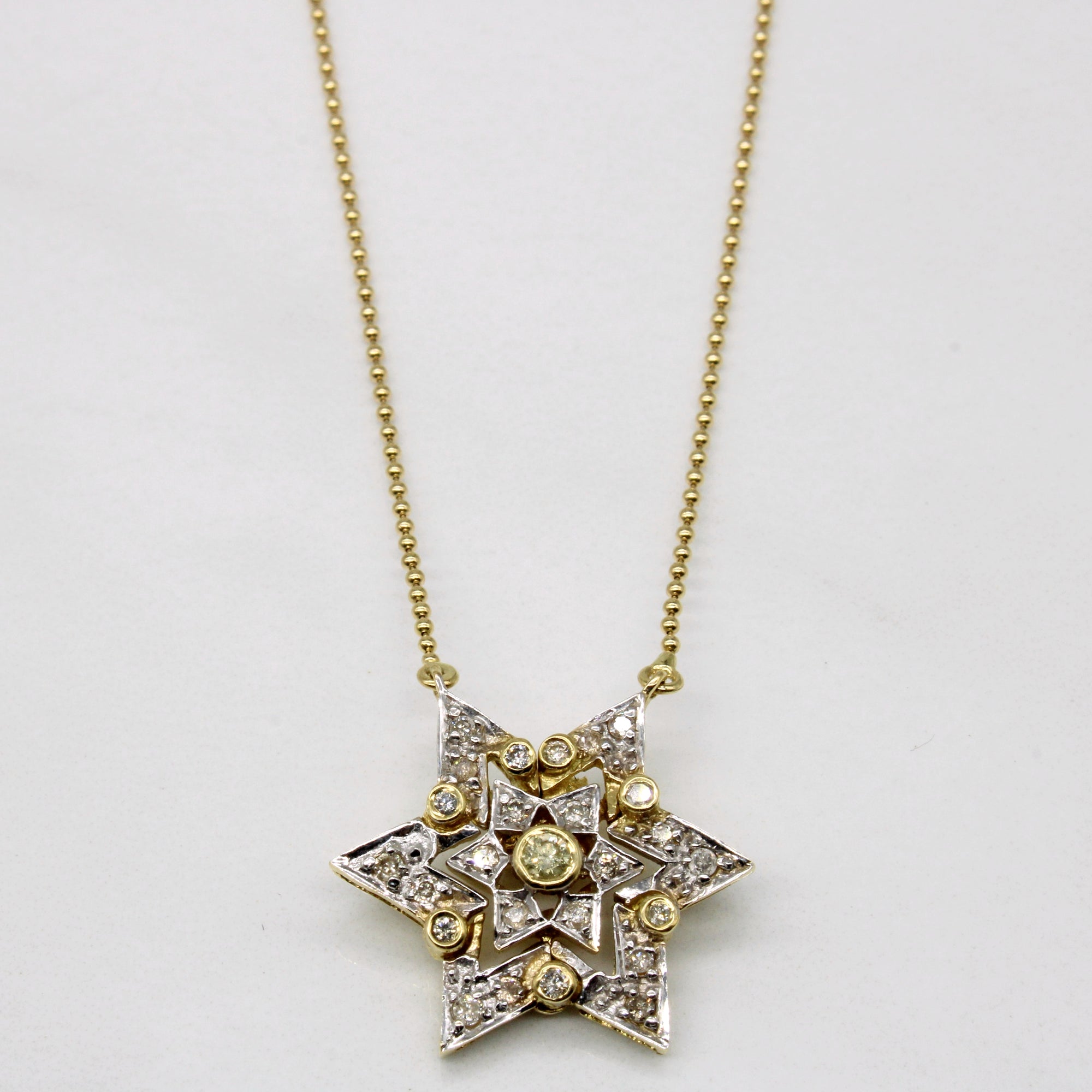Diamond Snowflake Necklace | 0.20ctw | 16