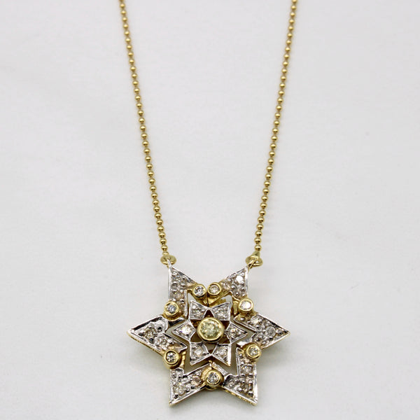 Diamond Snowflake Necklace | 0.20ctw | 16