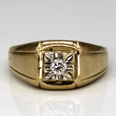 Illusion Set Diamond 10k Ring | 0.19ct | SZ 10 |