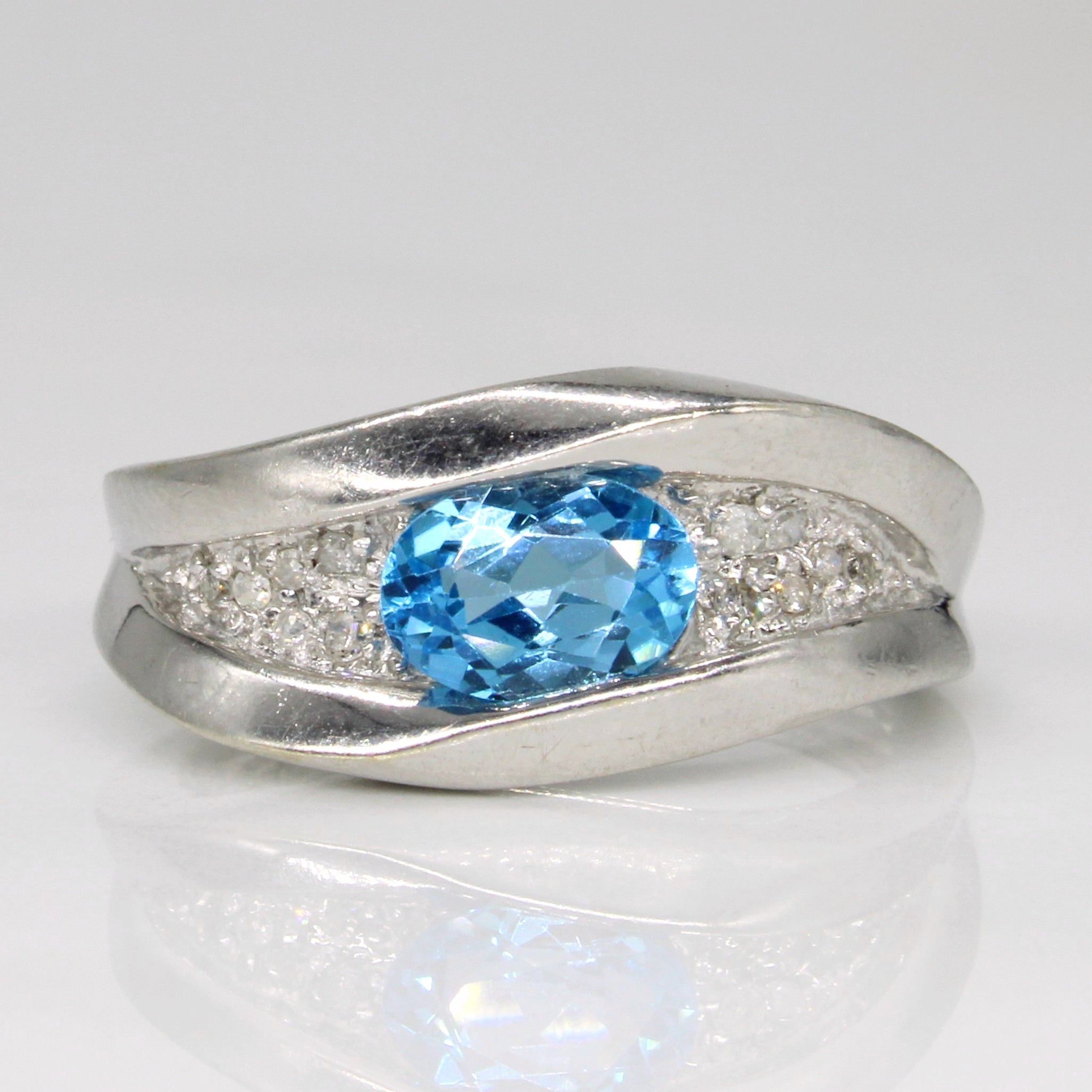 Topaz & Diamond Ring | 0.90ct, 0.06ctw | SZ 5.75 |