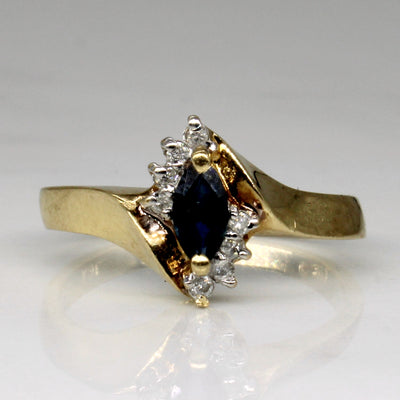 Sapphire & Diamond Ring | 0.25ct, 0.08ctw | SZ 6.5 |