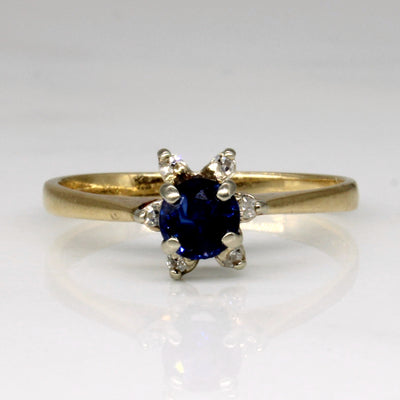 Sapphire & Diamond Ring | 0.35ct, 0.03ctw | SZ 7 |