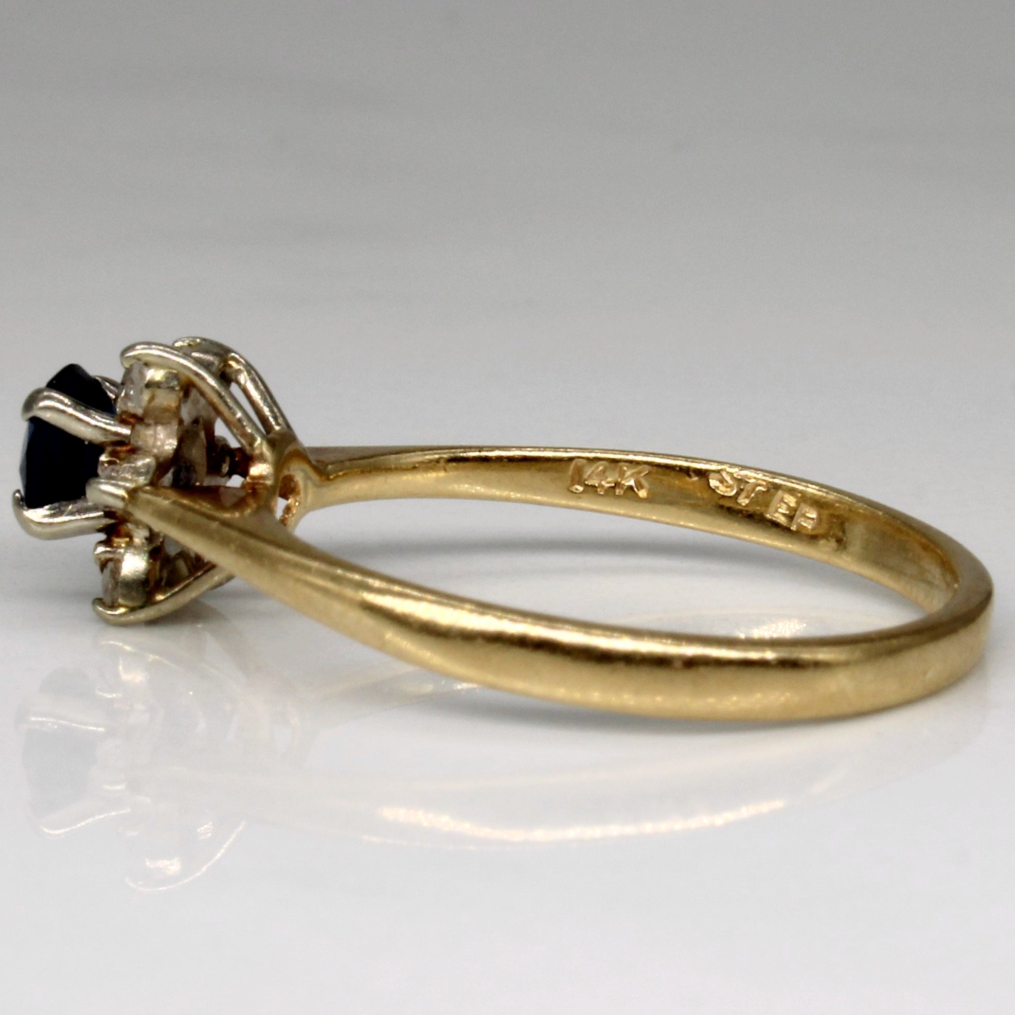 Sapphire & Diamond Ring | 0.35ct, 0.03ctw | SZ 7 |