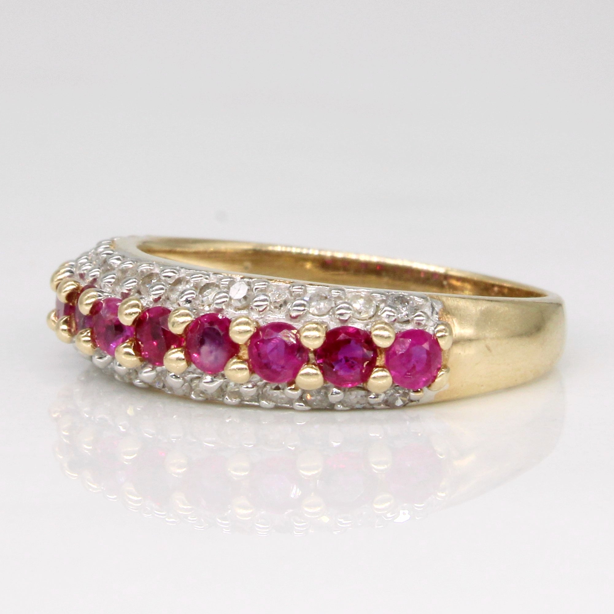 Ruby & Diamond Ring | 0.45ctw, 0.16ctw | SZ 6 |
