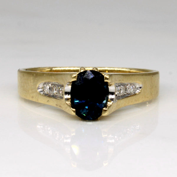 Sapphire & Diamond Ring | 0.85ct, 0.04ctw | SZ 6.5 |
