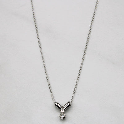 Solitaire Diamond Necklace | 0.03ct | 16