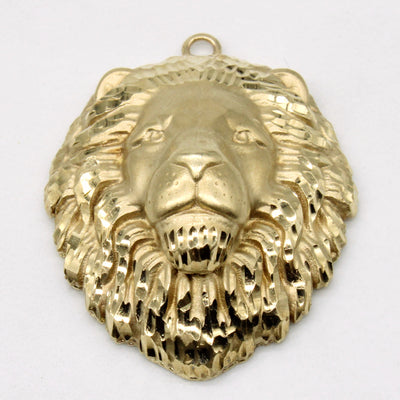 10k Yellow Gold Lion Pendant