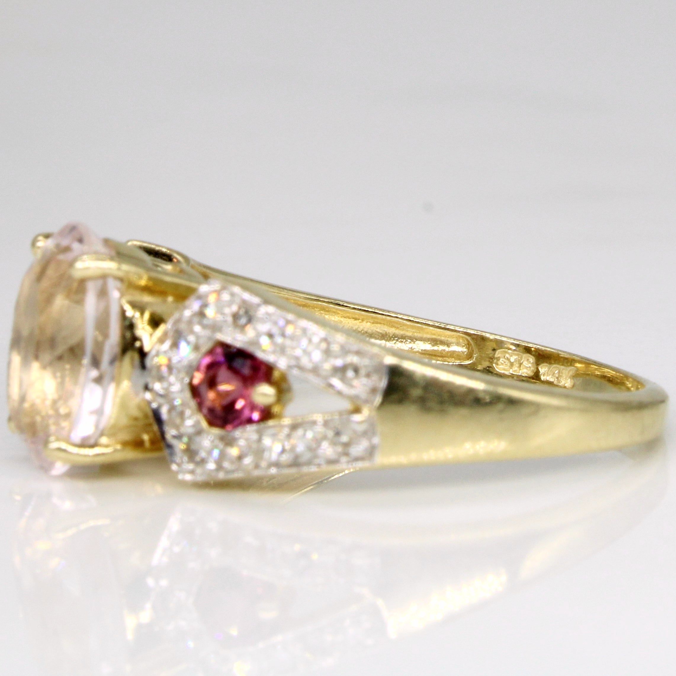Multi Gem Cocktail Ring | 2.50ctw | SZ 6.75 |