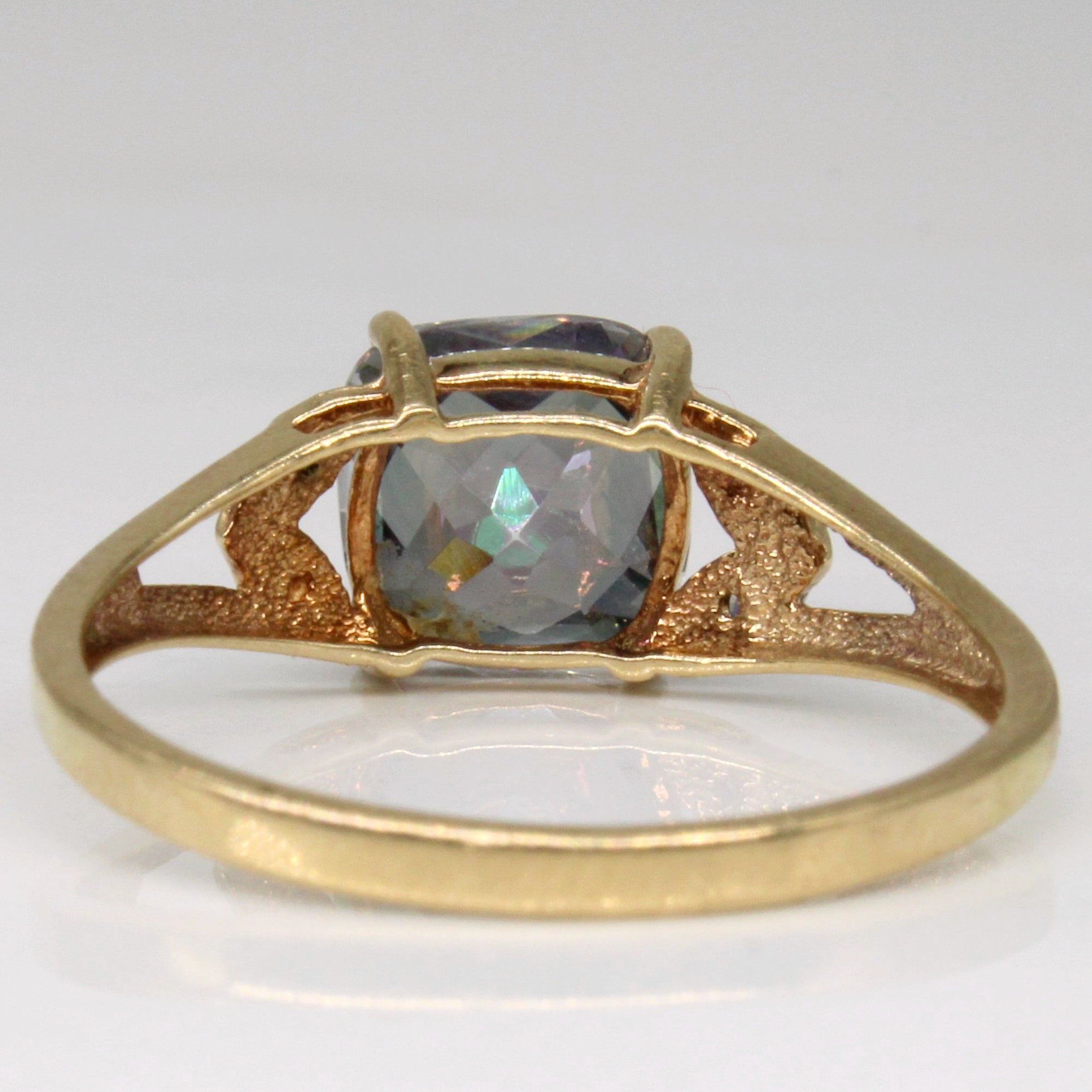 Mystic Topaz & Diamond Cocktail Ring | 2.10ct, 0.01ct | SZ 9.25 |