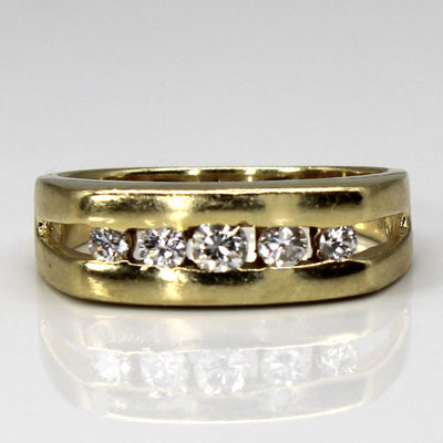 Channel Set Diamond 14k Ring | 0.43ctw | SZ 9.75 |