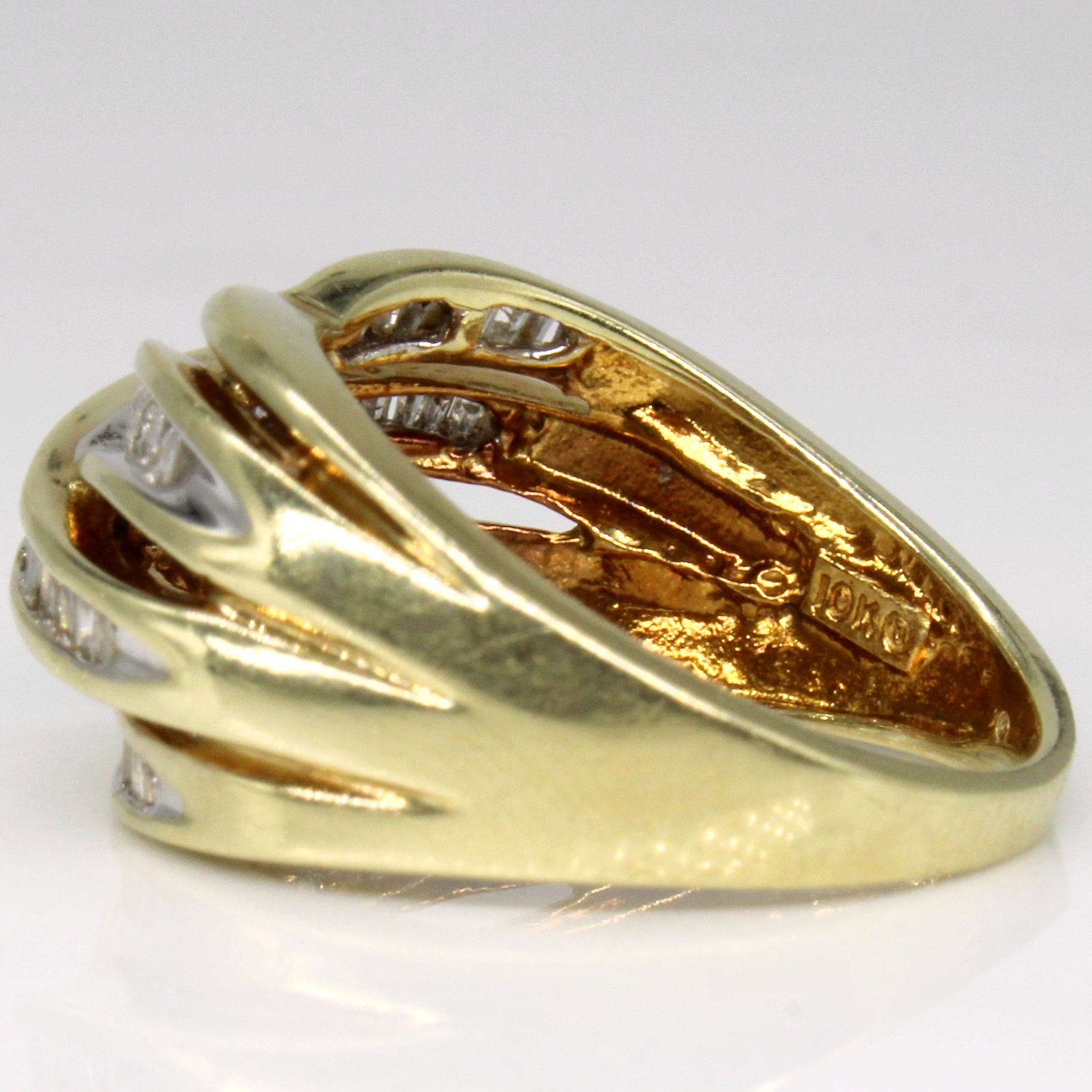 Bague cascade de diamants | 0,50 ct | Taille 7,25 | 