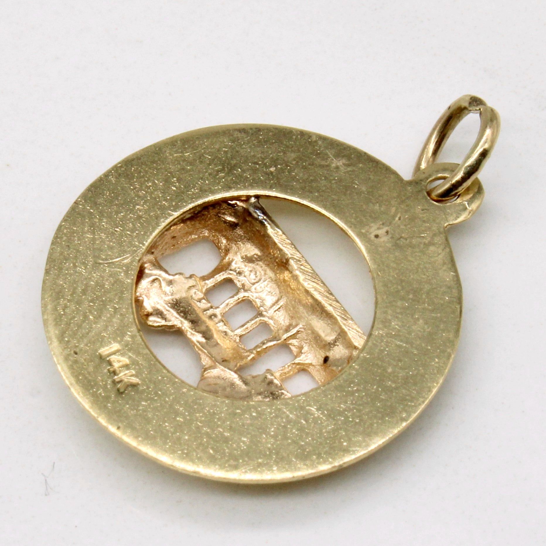 14k Yellow Gold San Francisco Trolley Pendant