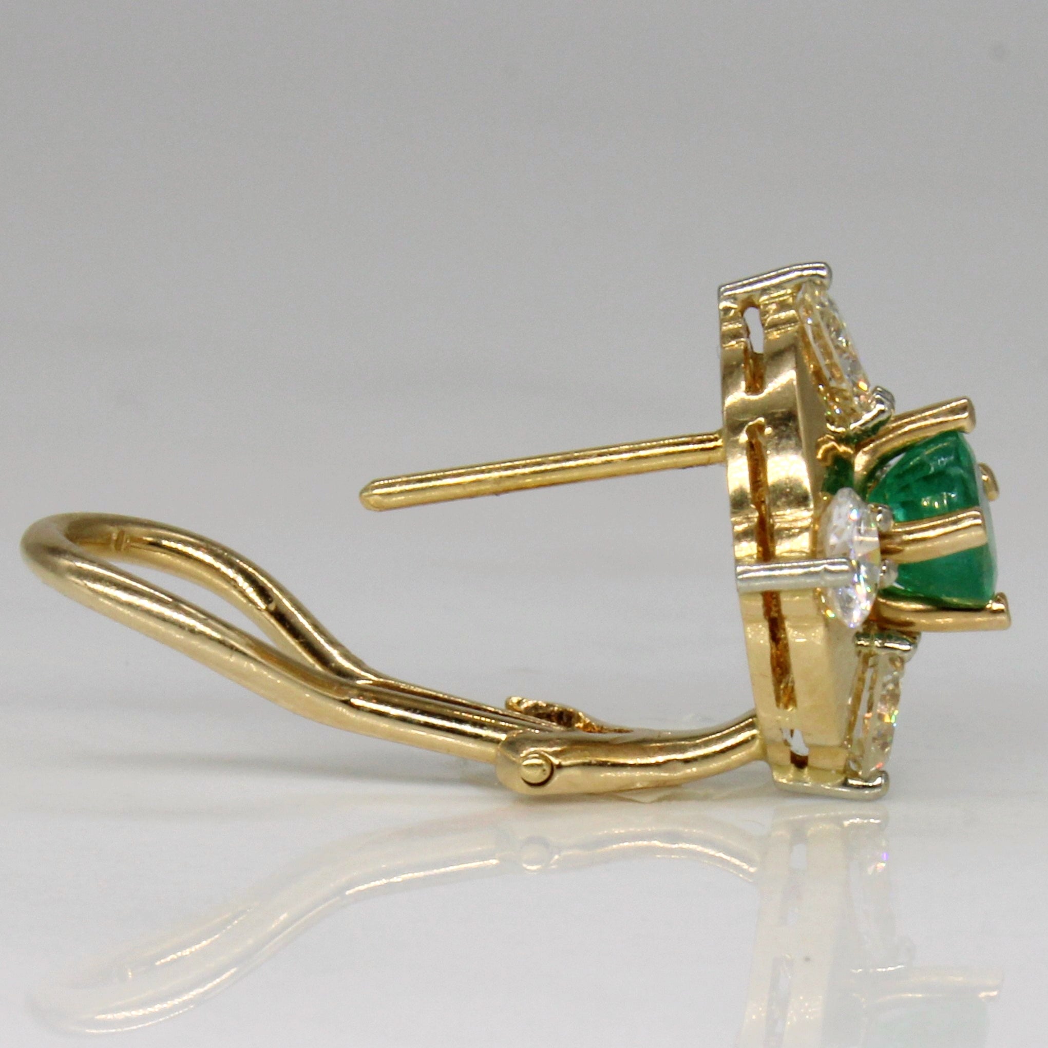 Diamond & Emerald Earrings | 1.50ctw, 0.62ctw |